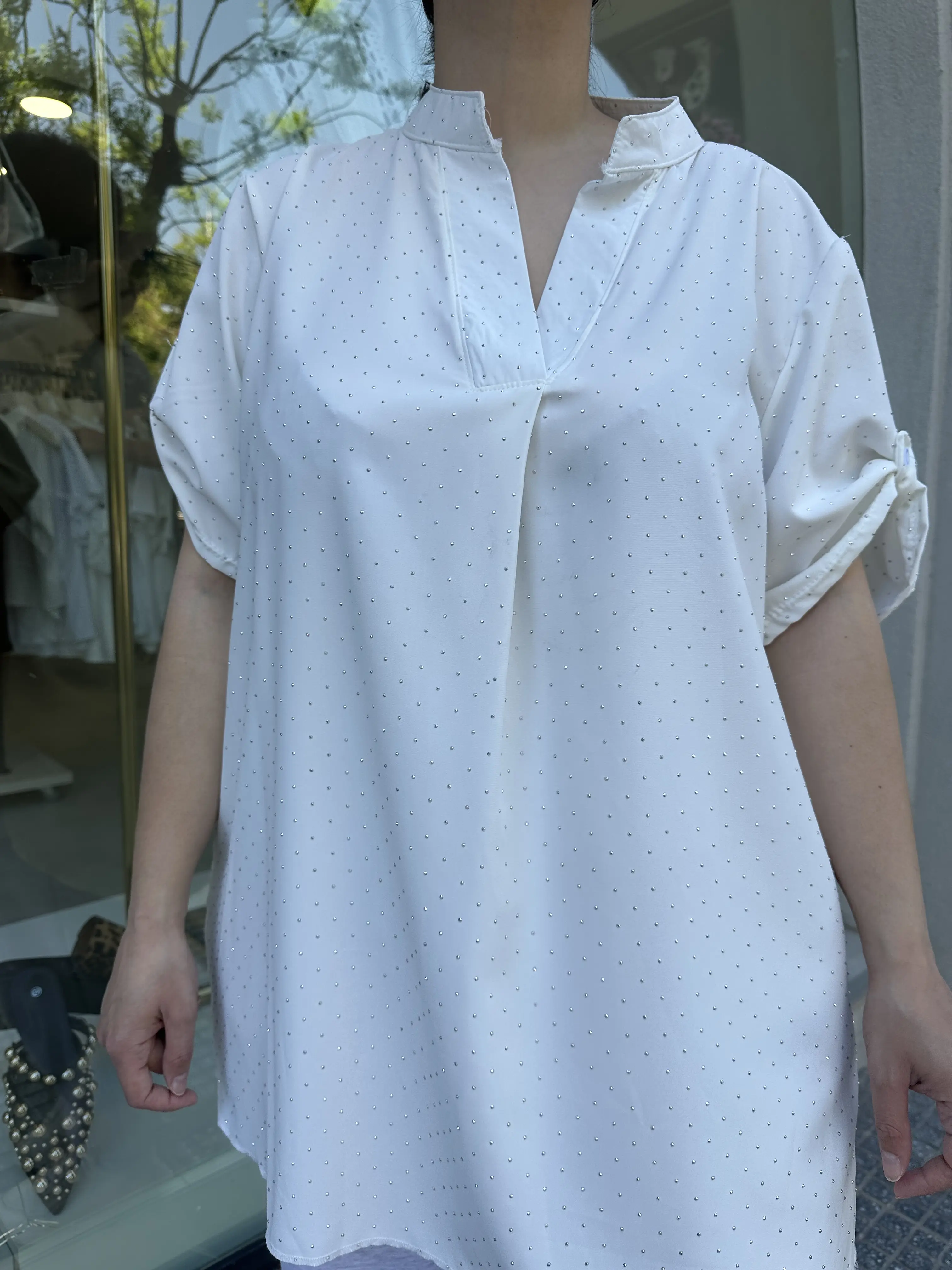 Αέρινη Μπλούζα με στράς