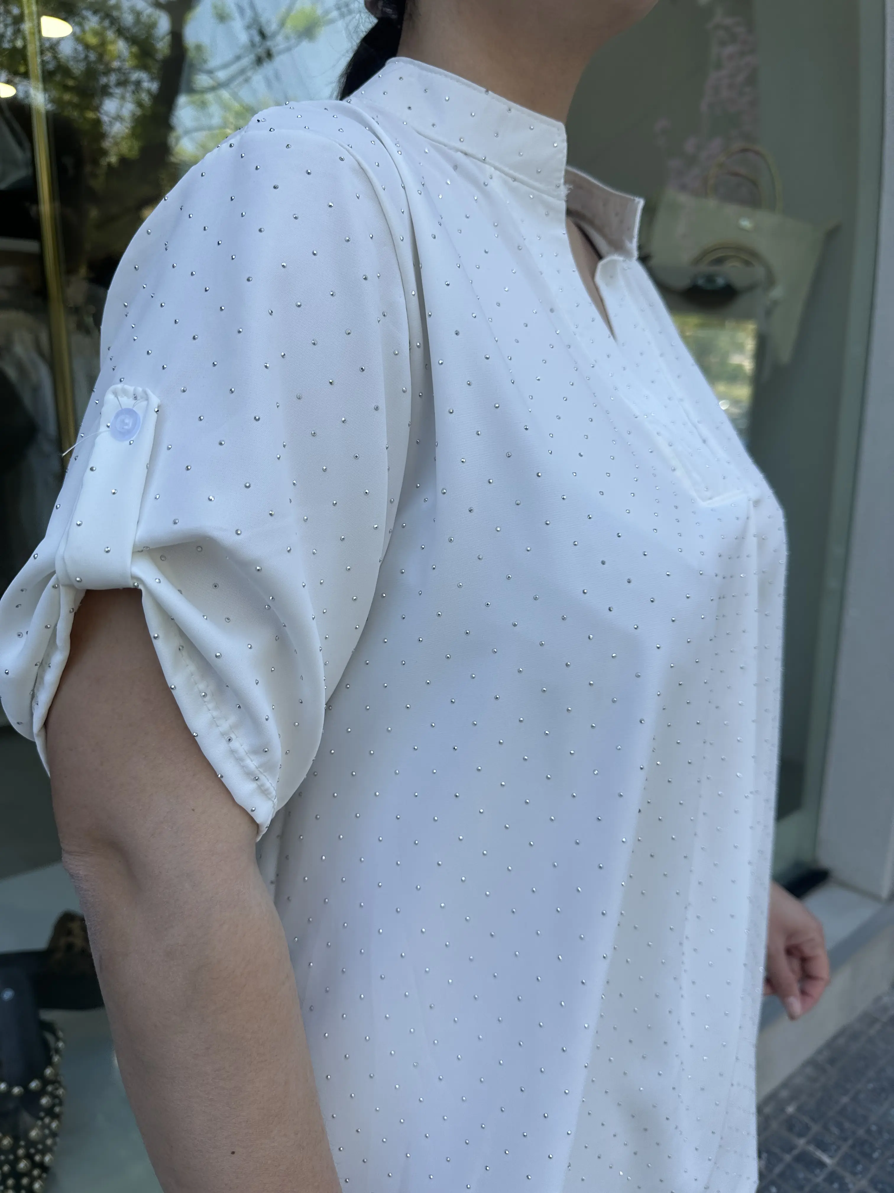 Αέρινη Μπλούζα με στράς