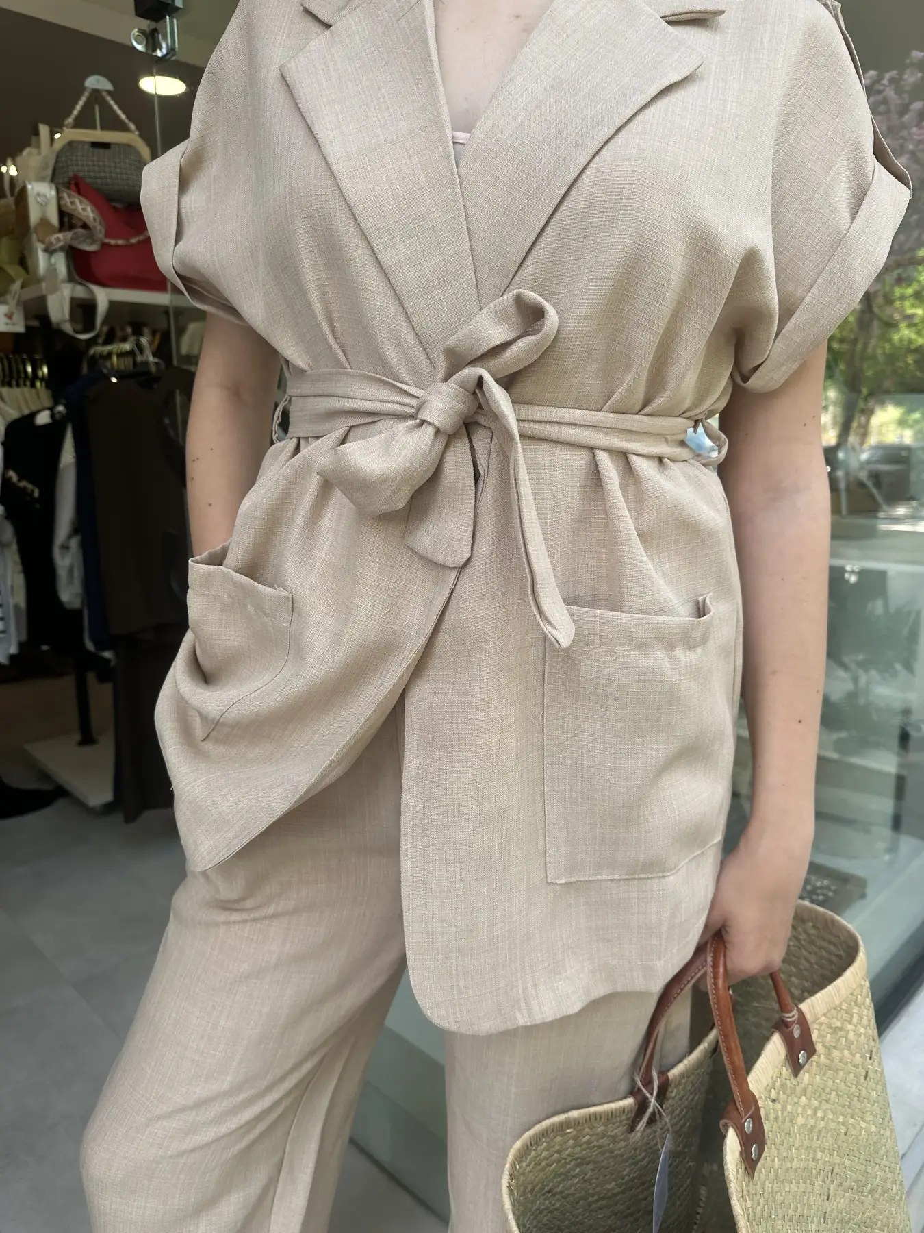 Σέτ μπέζ με ζώνη