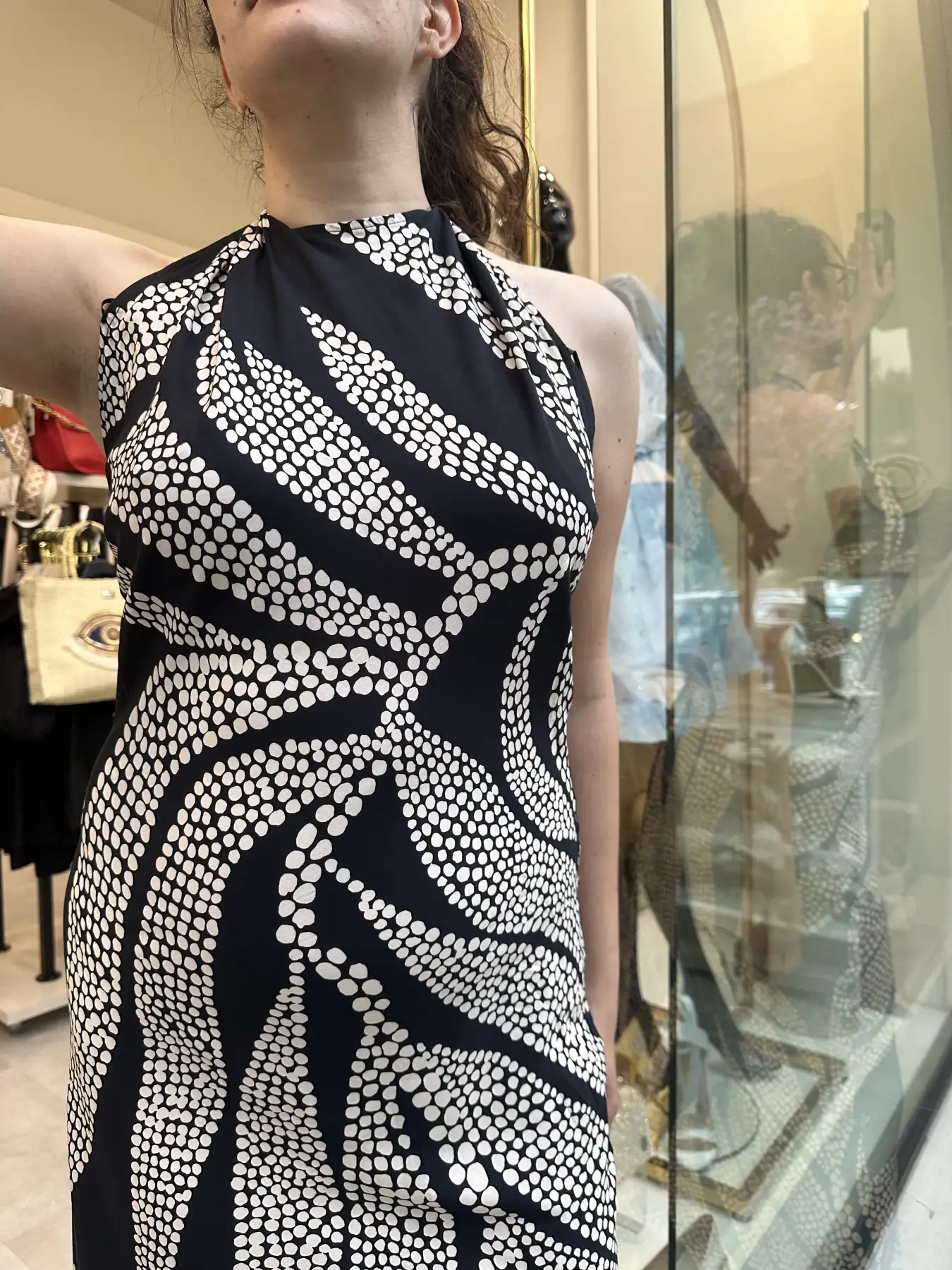 Narisa Μάξι φόρεμα με παρτούς ώμους