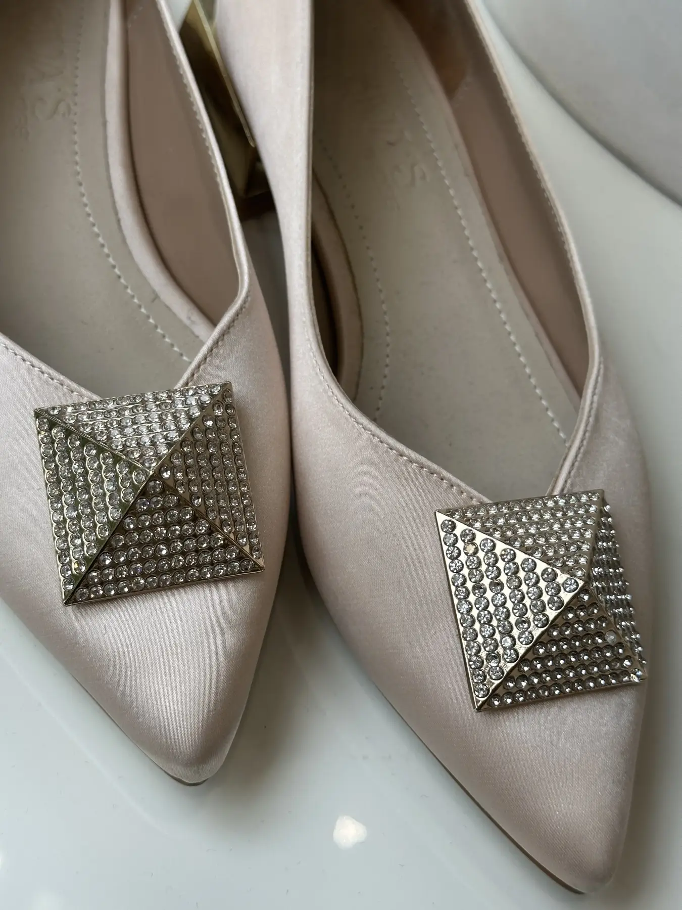 Μπαλαρίνα Σατέν με Τόκα Στρας