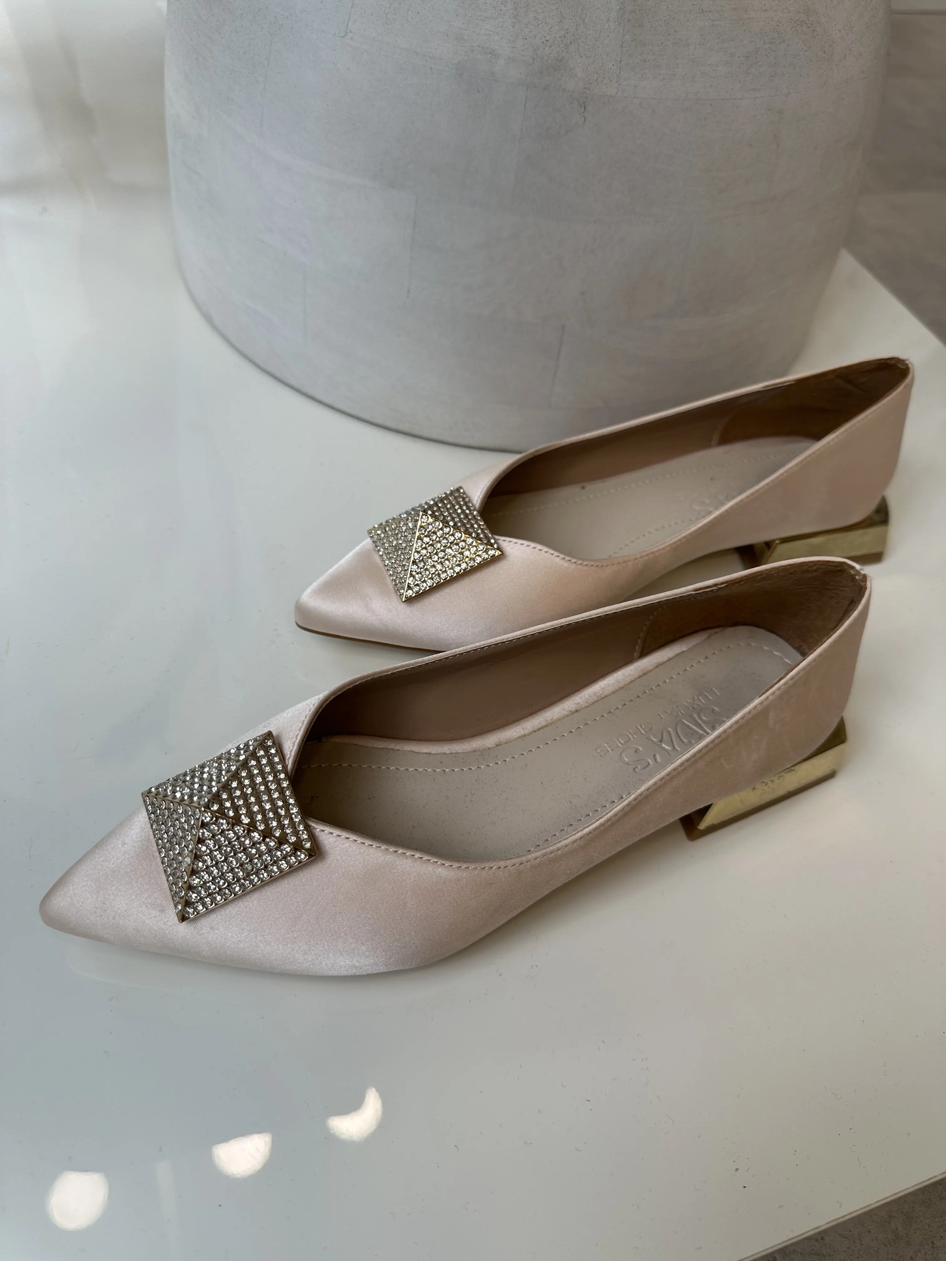 Μπαλαρίνα Σατέν με Τόκα Στρας