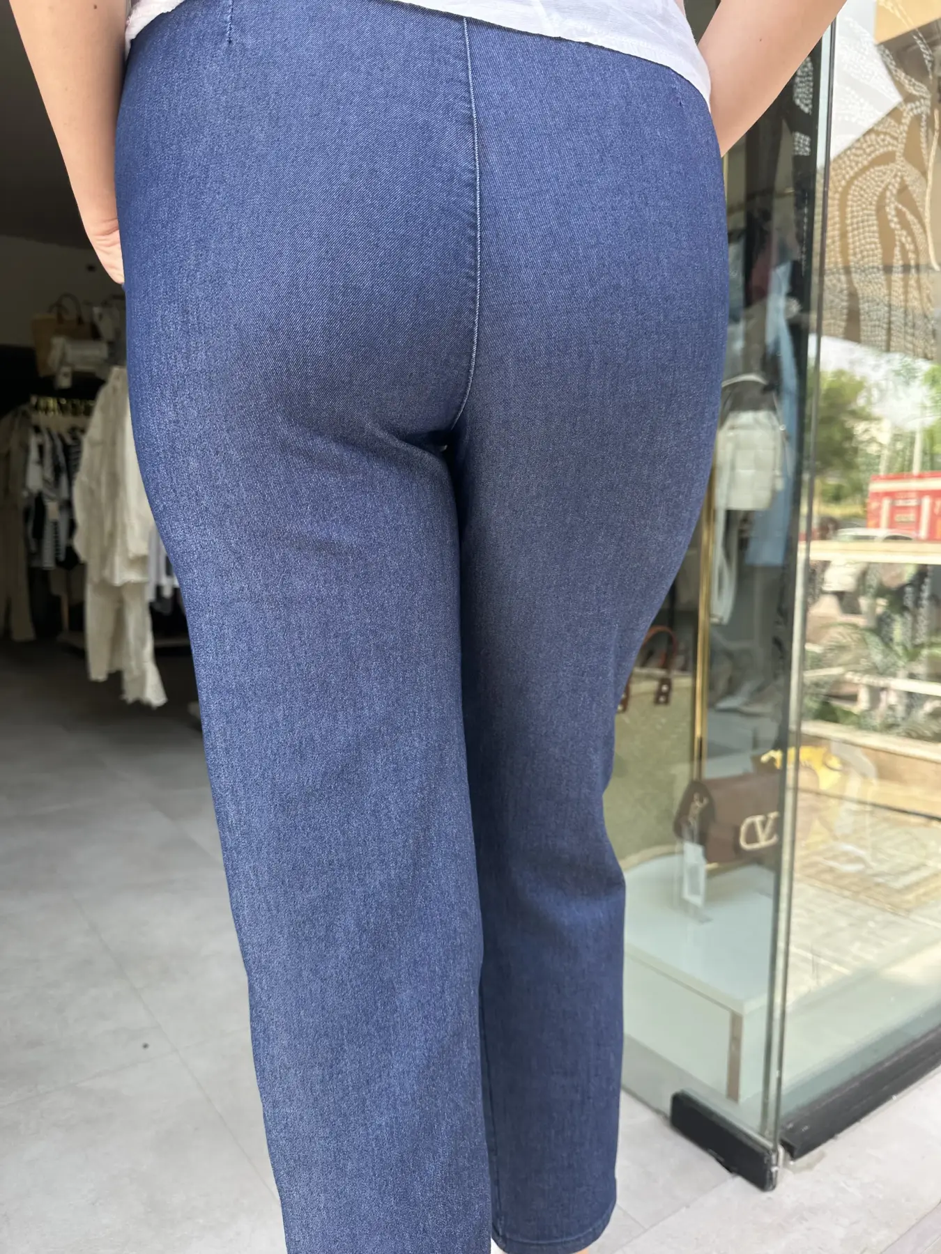 Τζιν Παντελόνι με Κάμελ Ζώνη