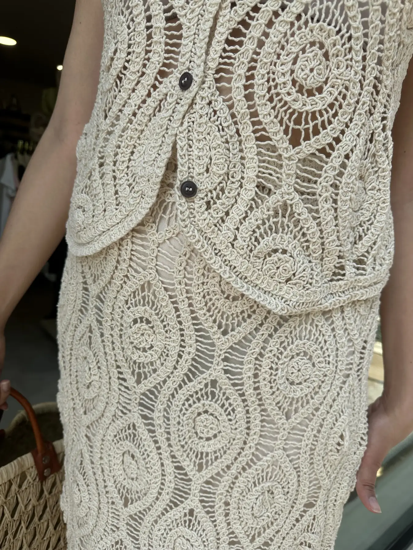 Πλεκτό Σετ με Φούστα