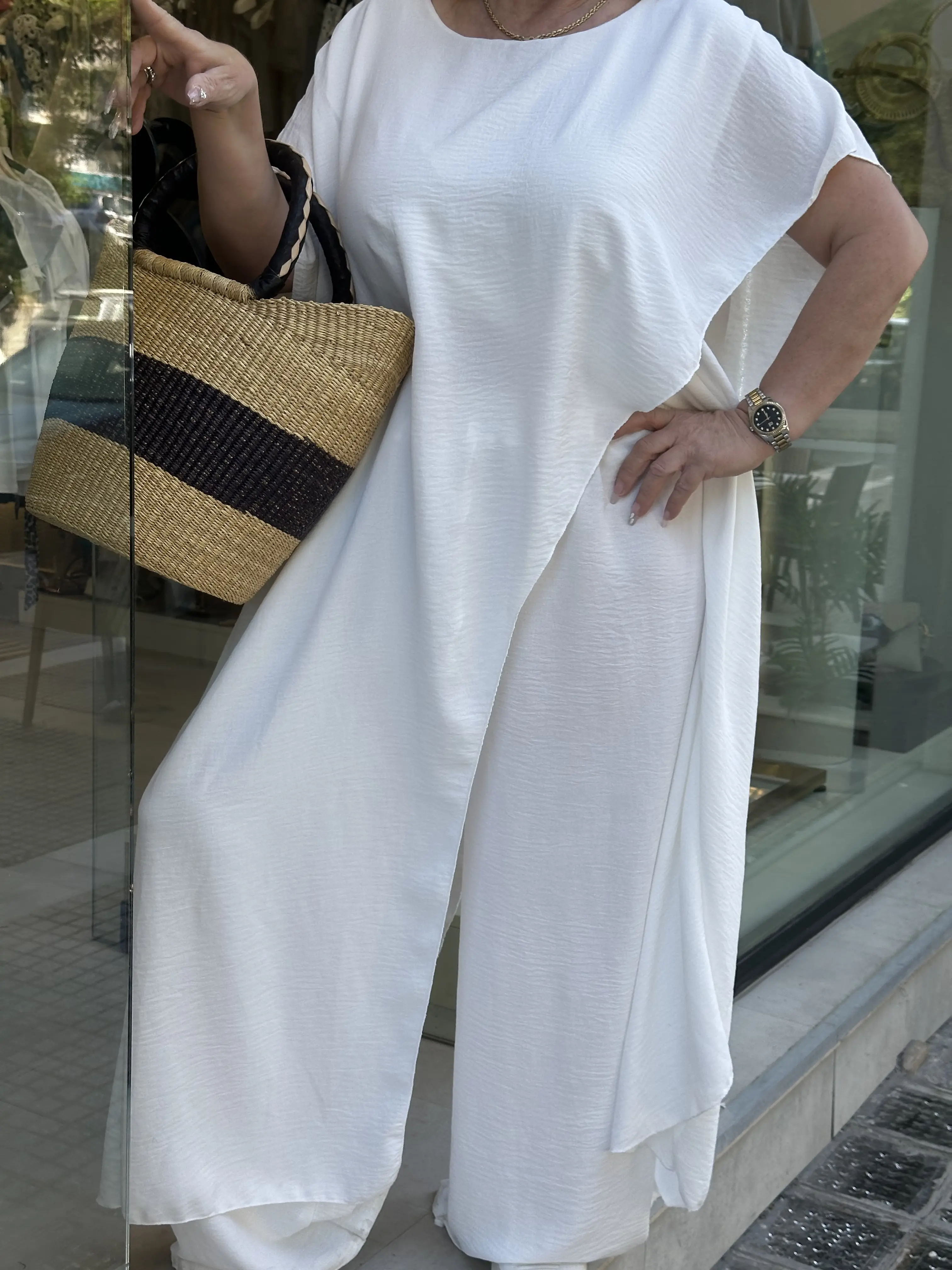 Σέτ λευκό ασύμμετρο