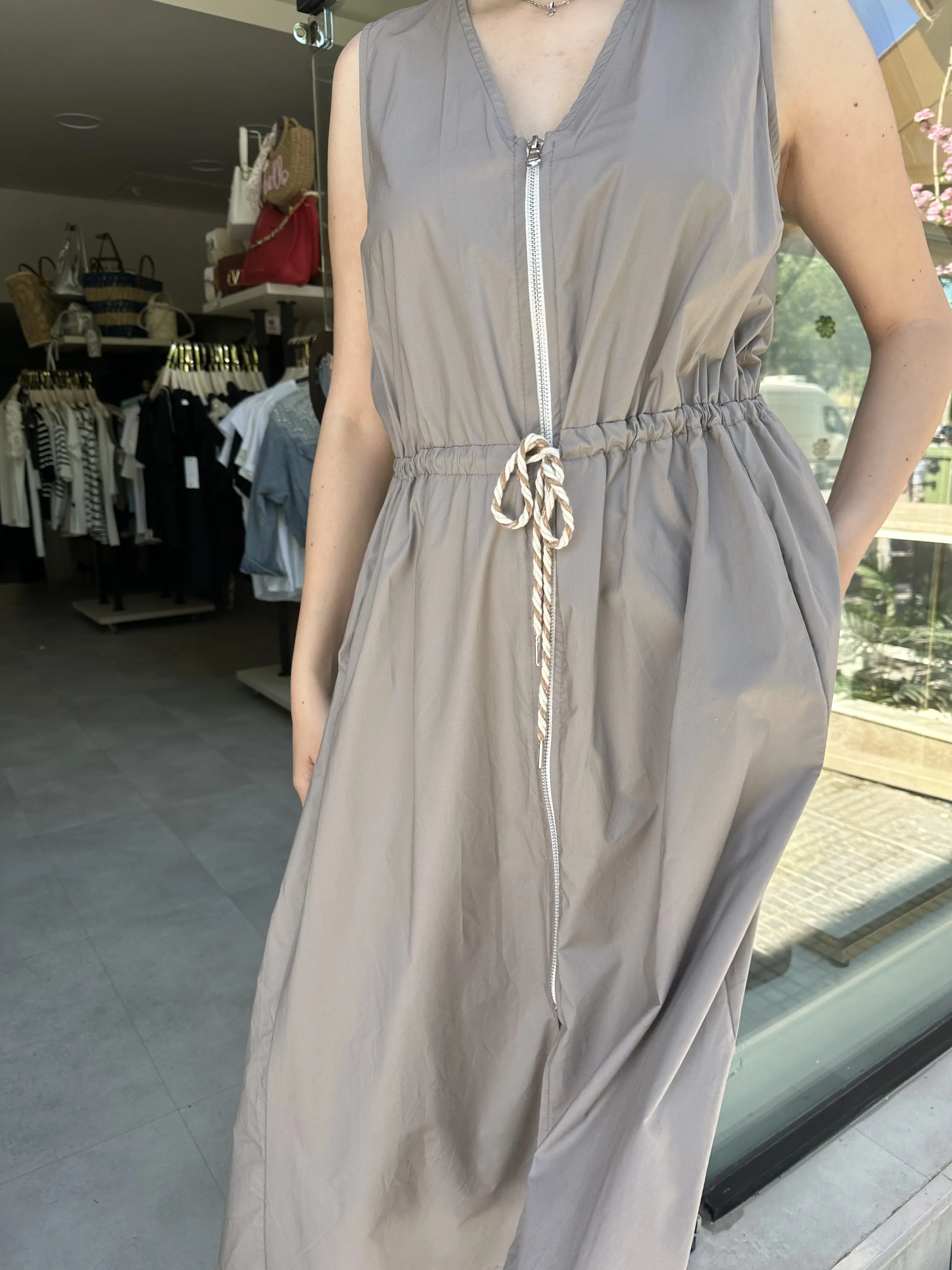 Φόρεμα elephant με φερμούαρ μπροστά