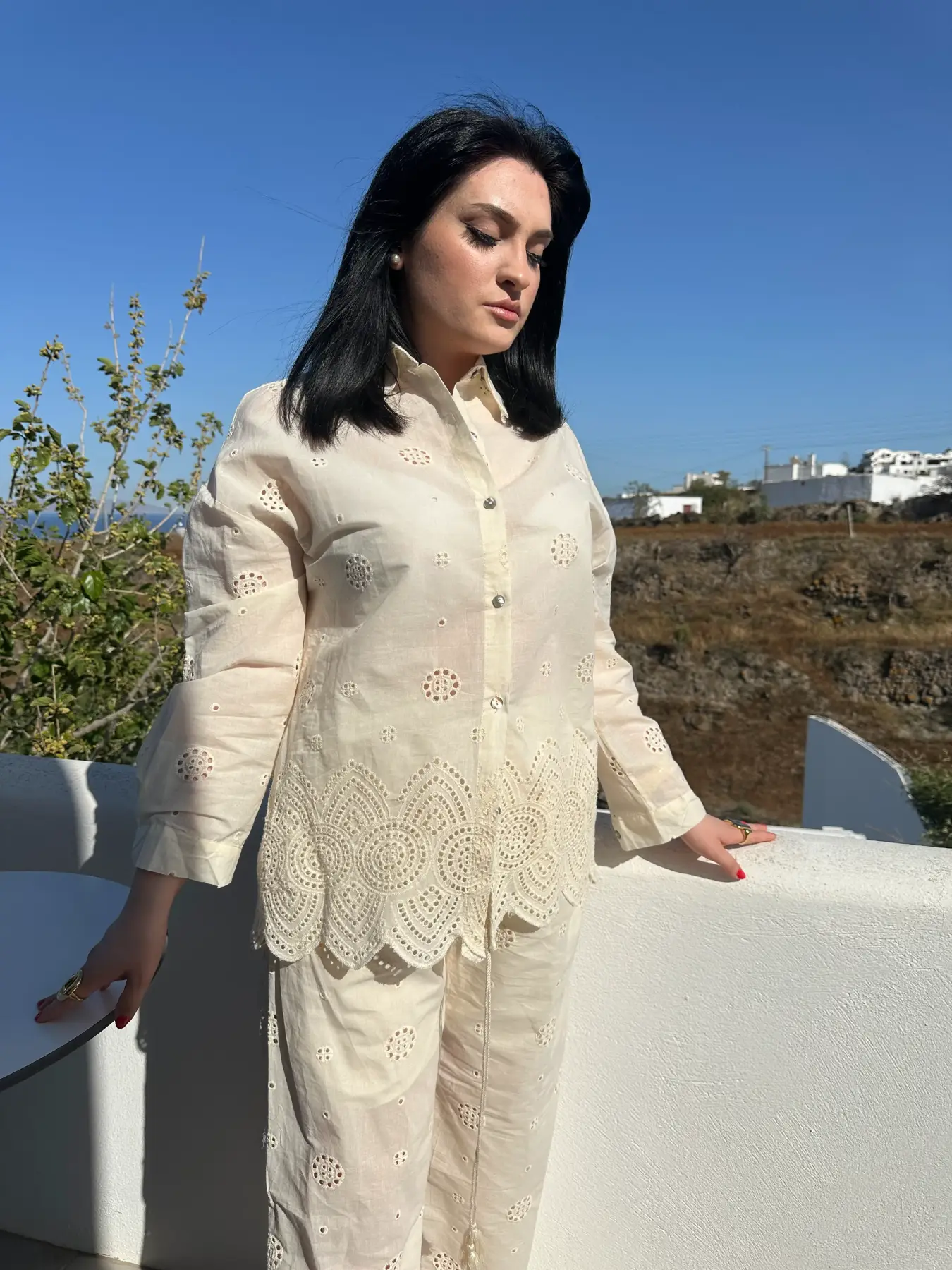 μπέζ κηπούρ σέτ