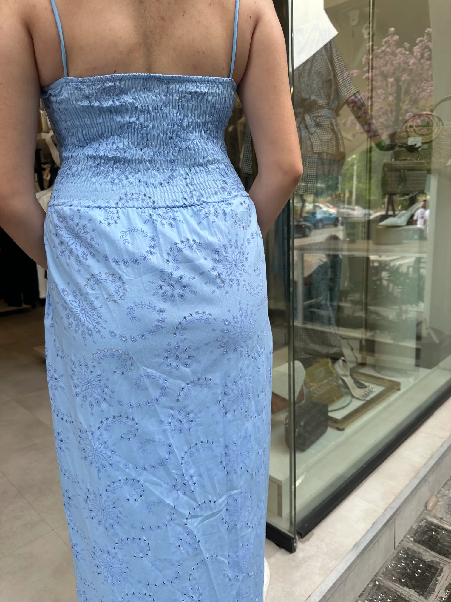 Γαλάζιο Αέρινο Φόρεμα