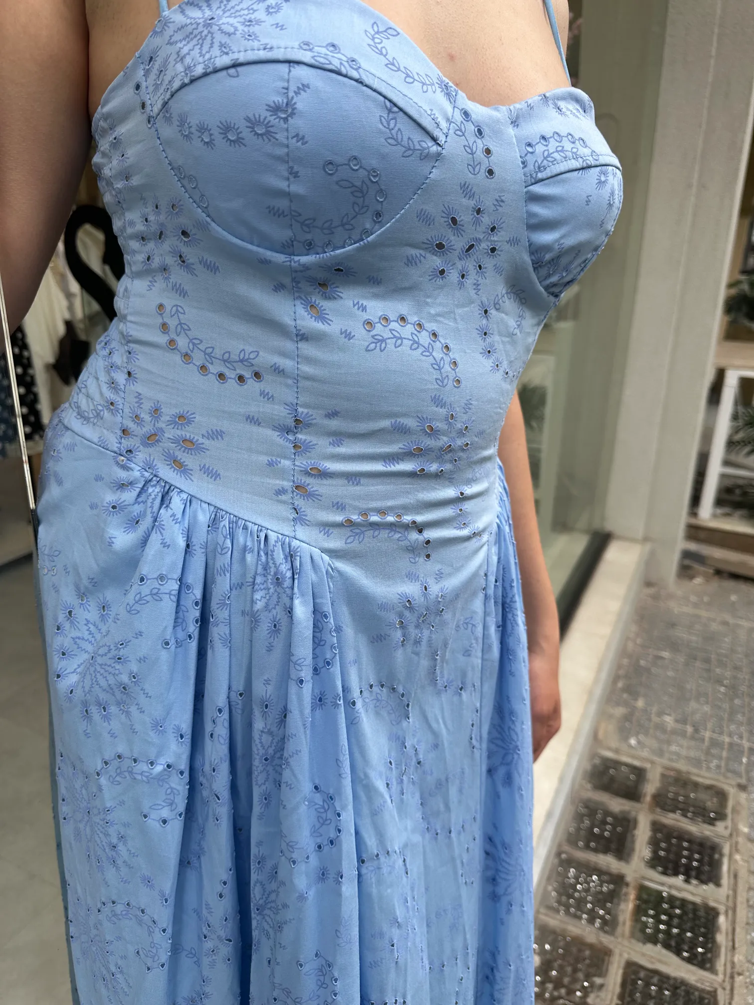 Γαλάζιο Αέρινο Φόρεμα