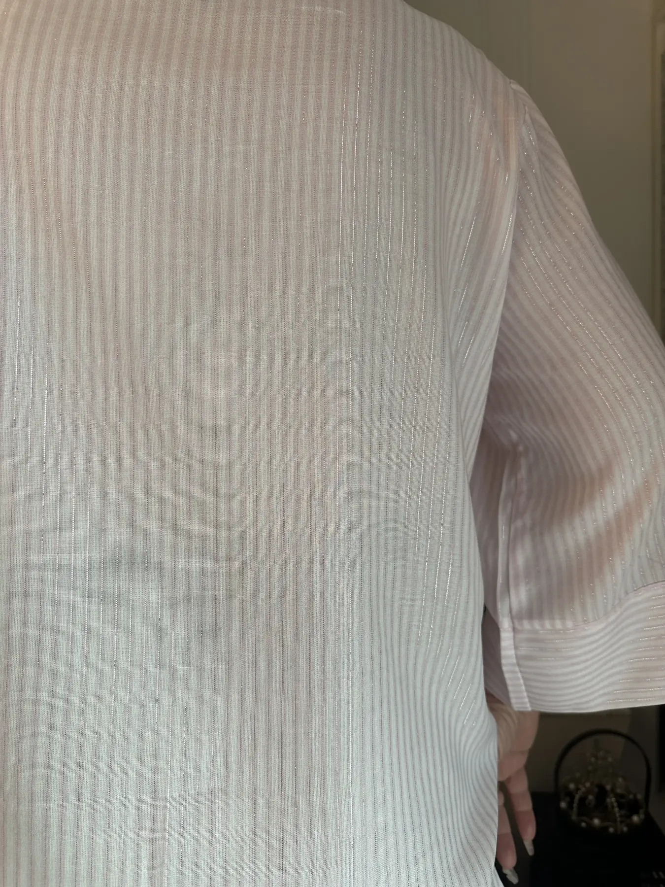 Πουκάμισο σατέν ριγέ γαλάζιο