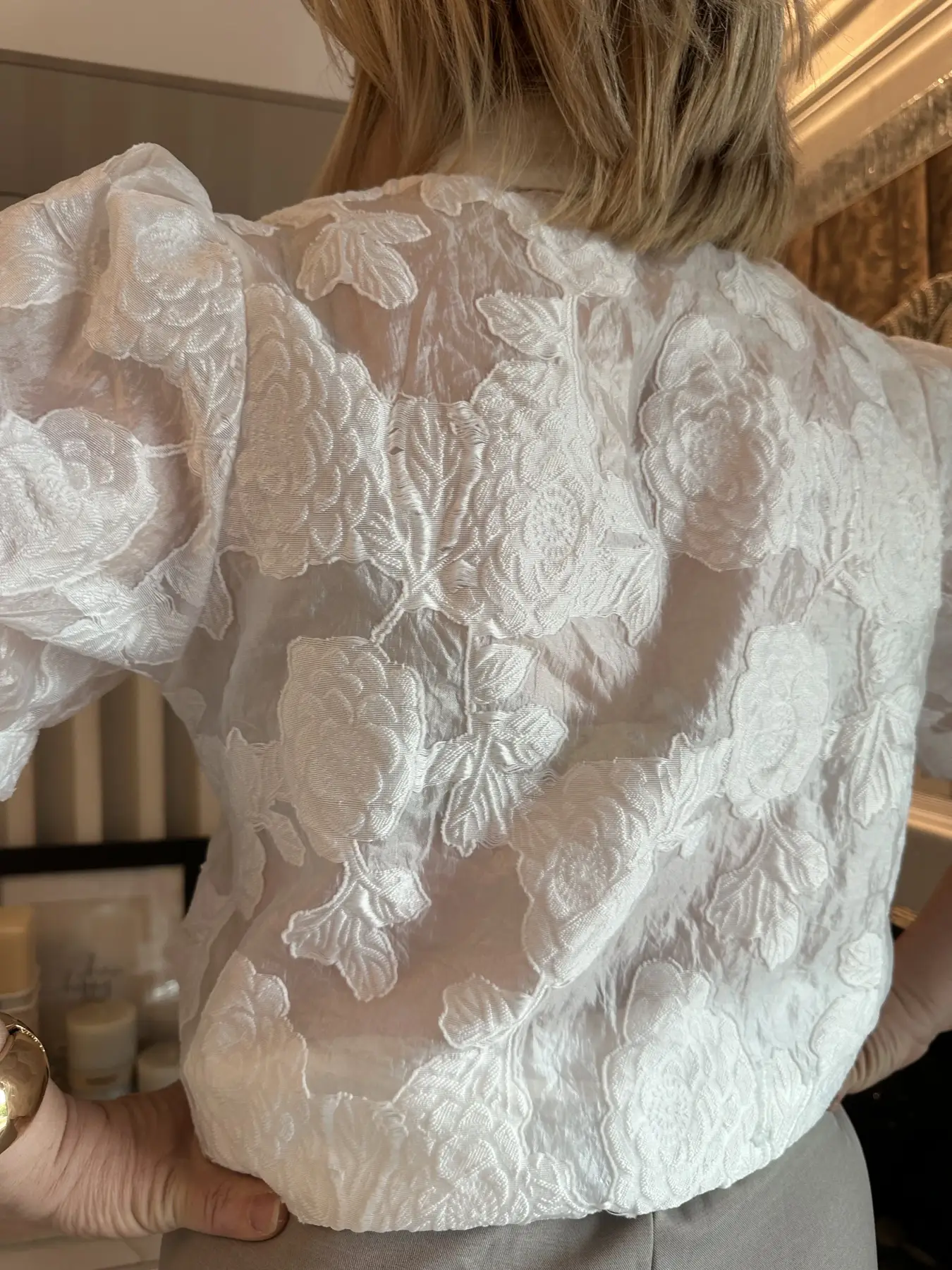 Πουκάμισο με λουλούδι και στράς