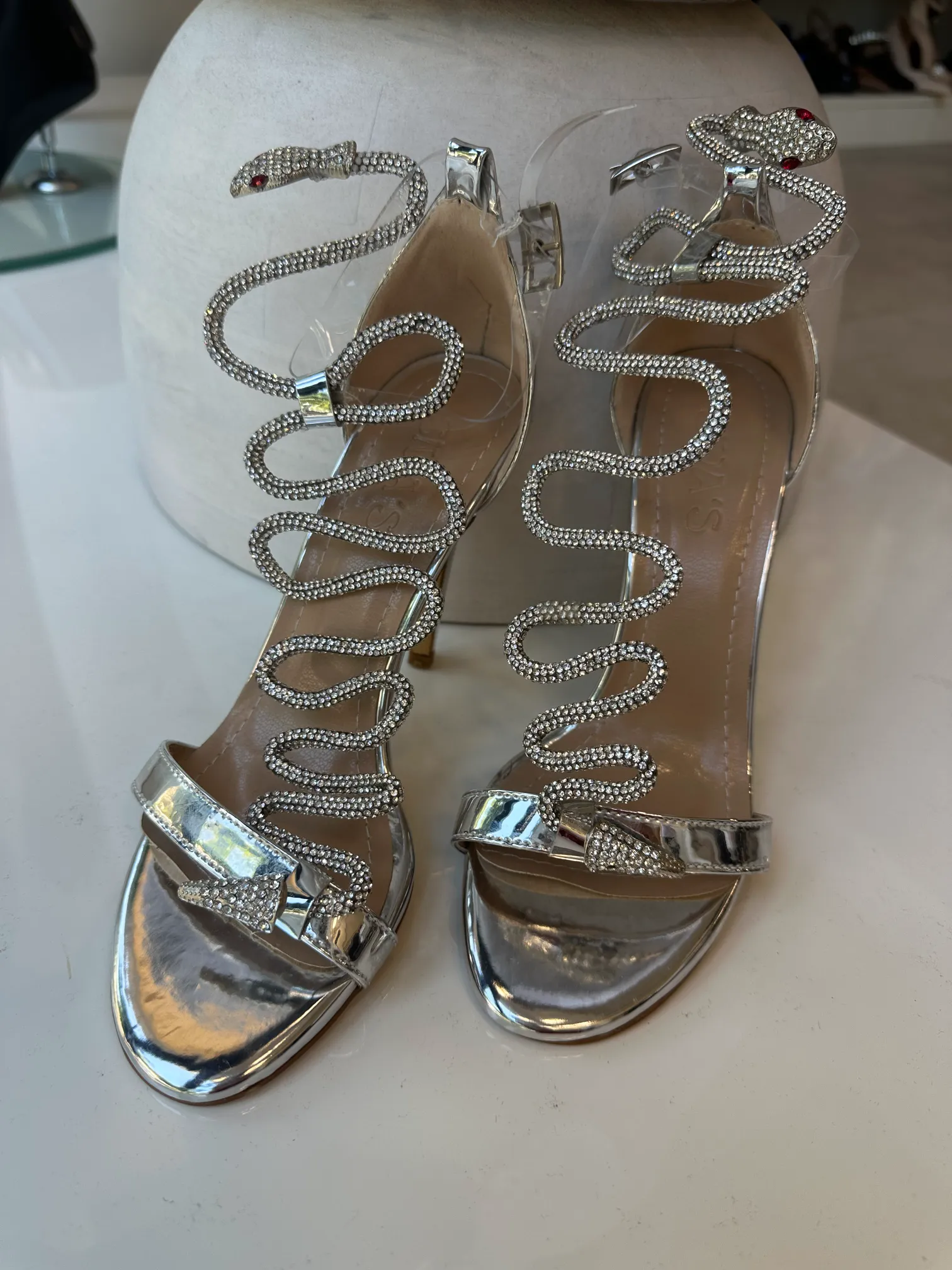 Μεταλλιζέ Πέδιλα Φίδι