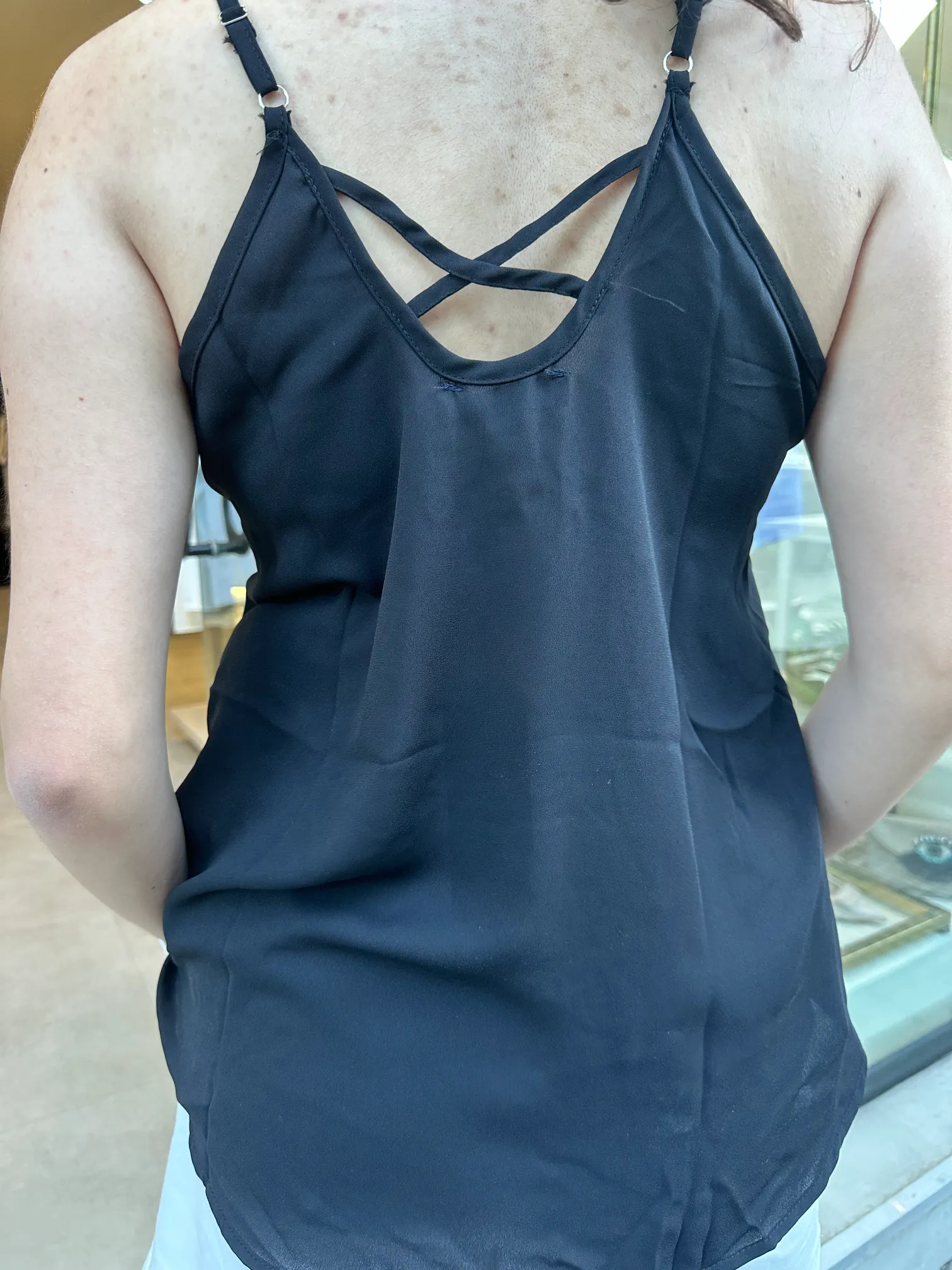 Μαύρο Μπλουζάκι με Πέρλες