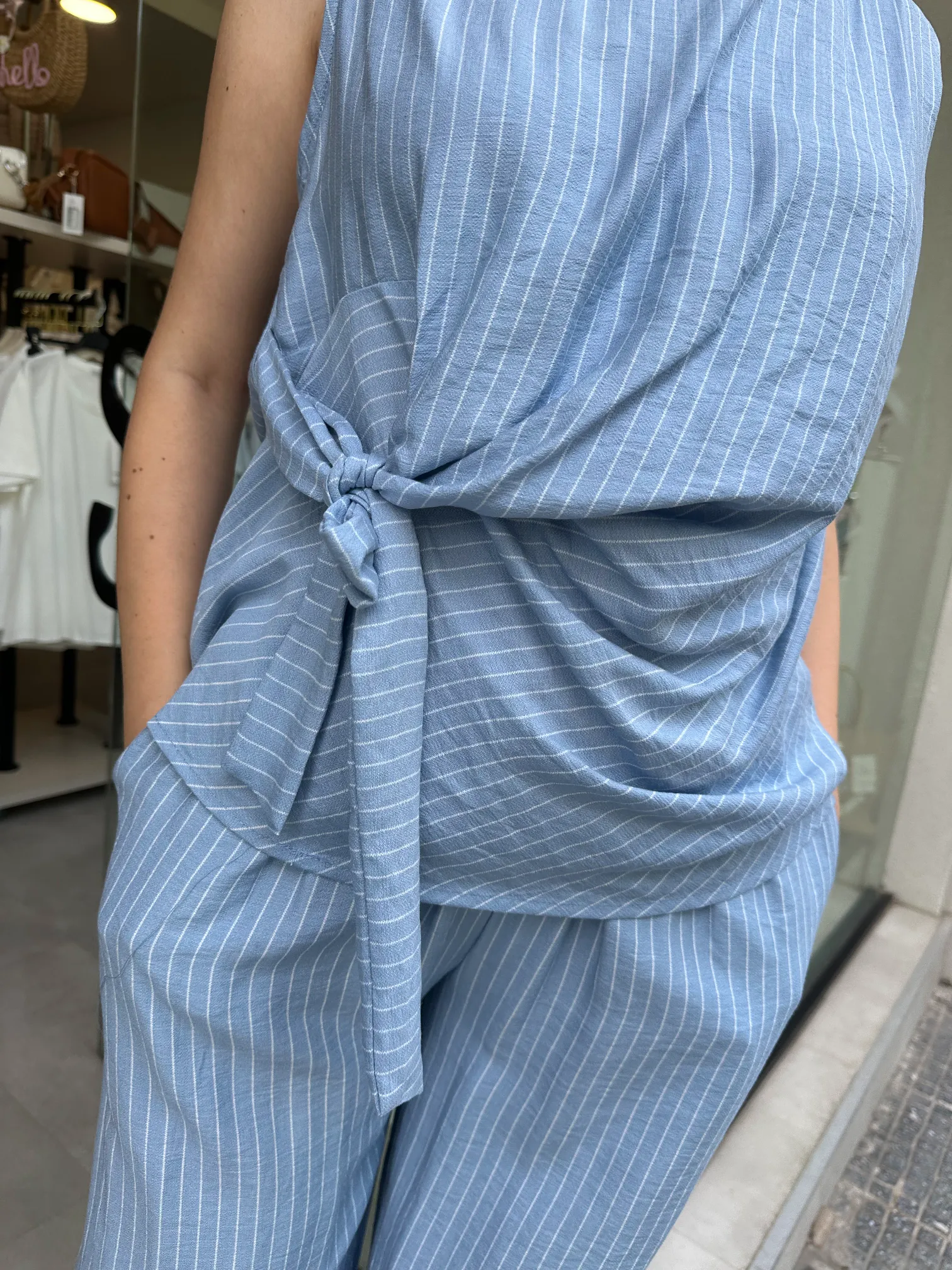 Σετ Γαλάζιο Ριγέ