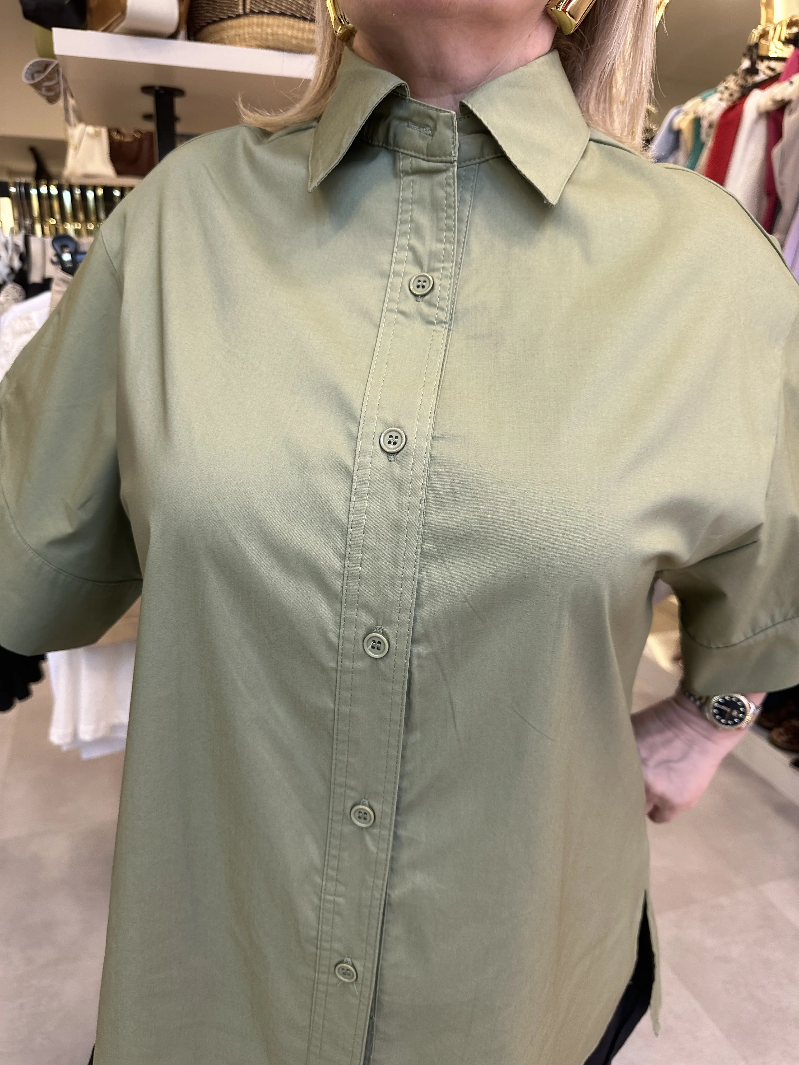 Πουκάμισο λαδί