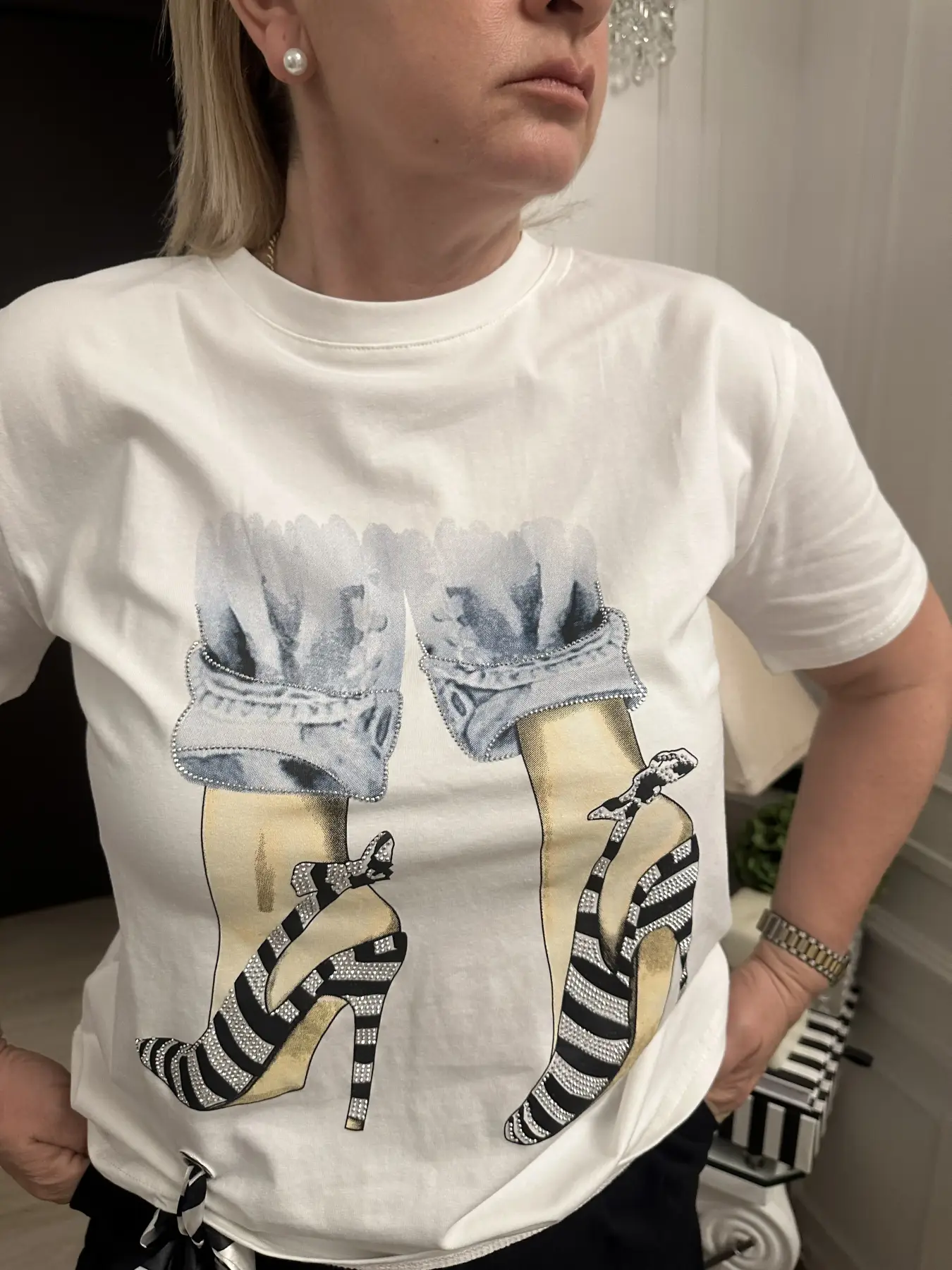 Μπλούζα με τακούνι tshirt