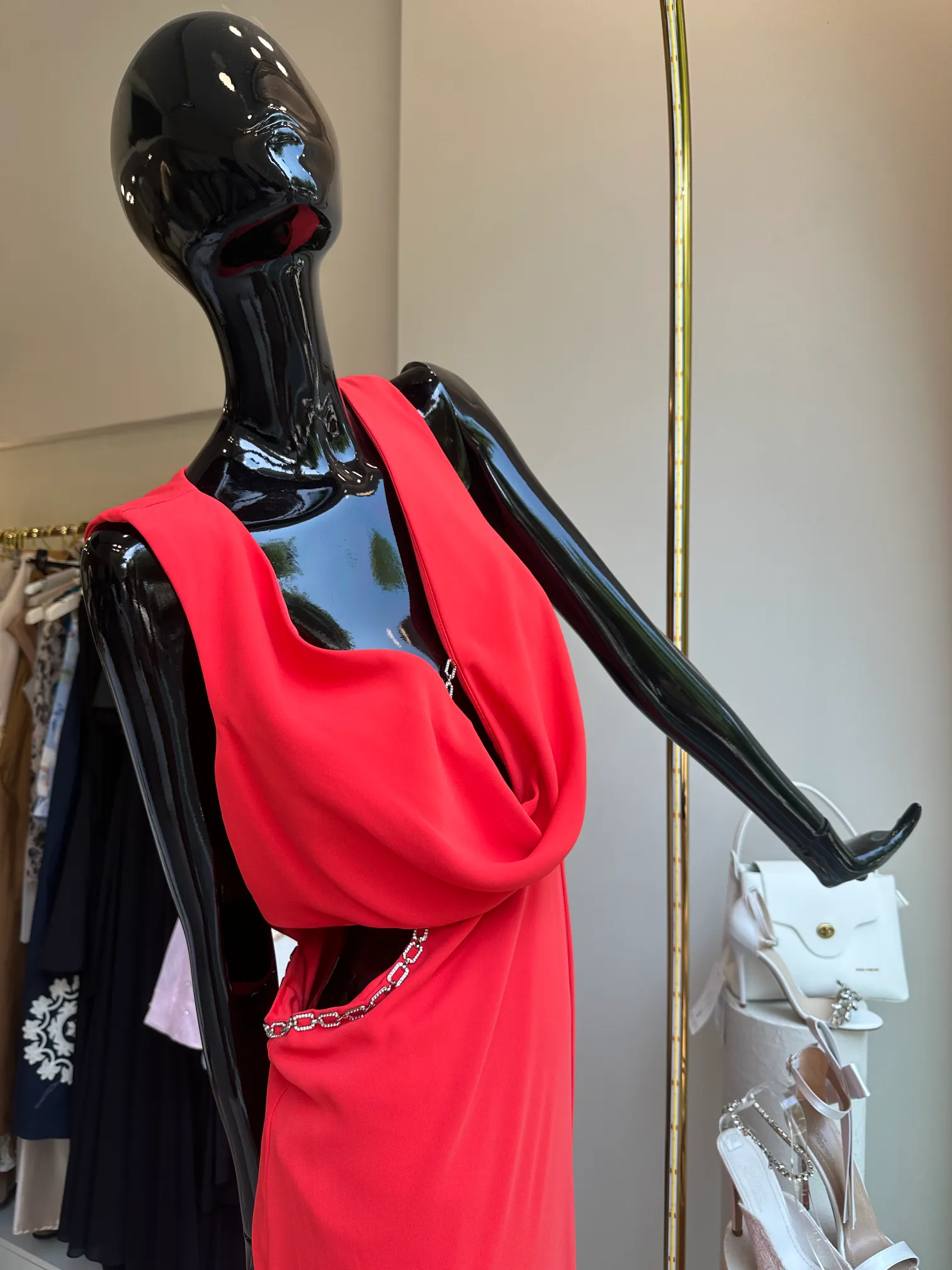 Φόρεμα κοραλί μακρύ