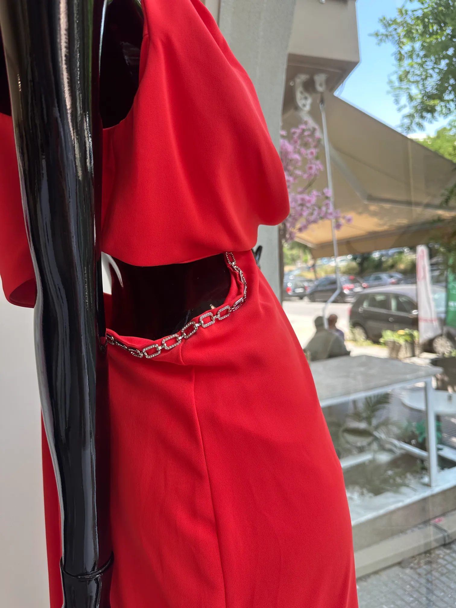 Φόρεμα κοραλί μακρύ