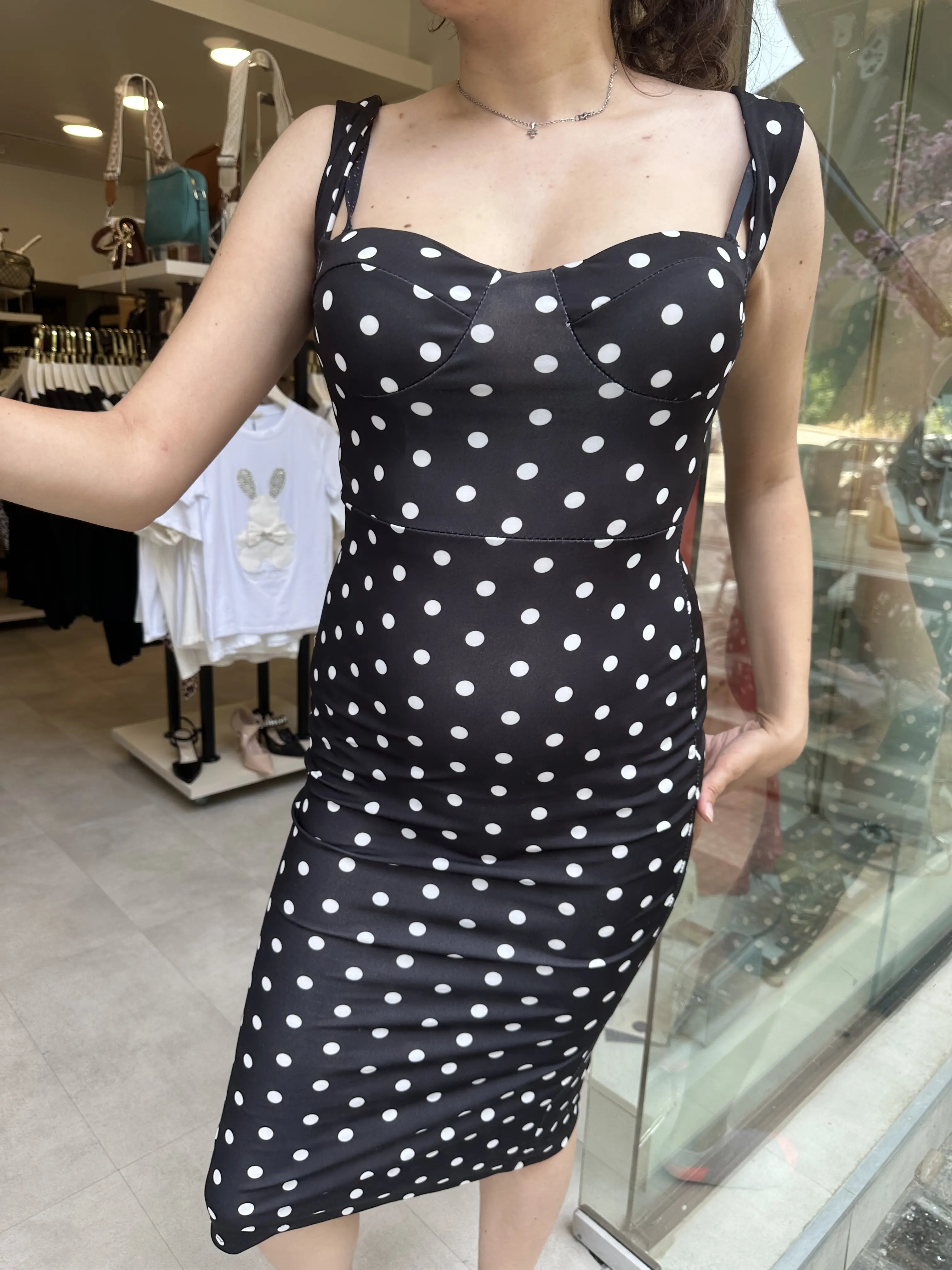 Φόρεμα πουά