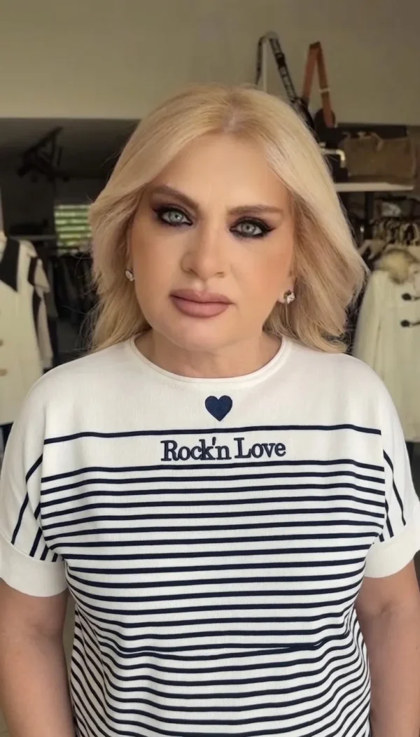 Rock'n Love Ριγέ Πλεκτή Μπλούζα