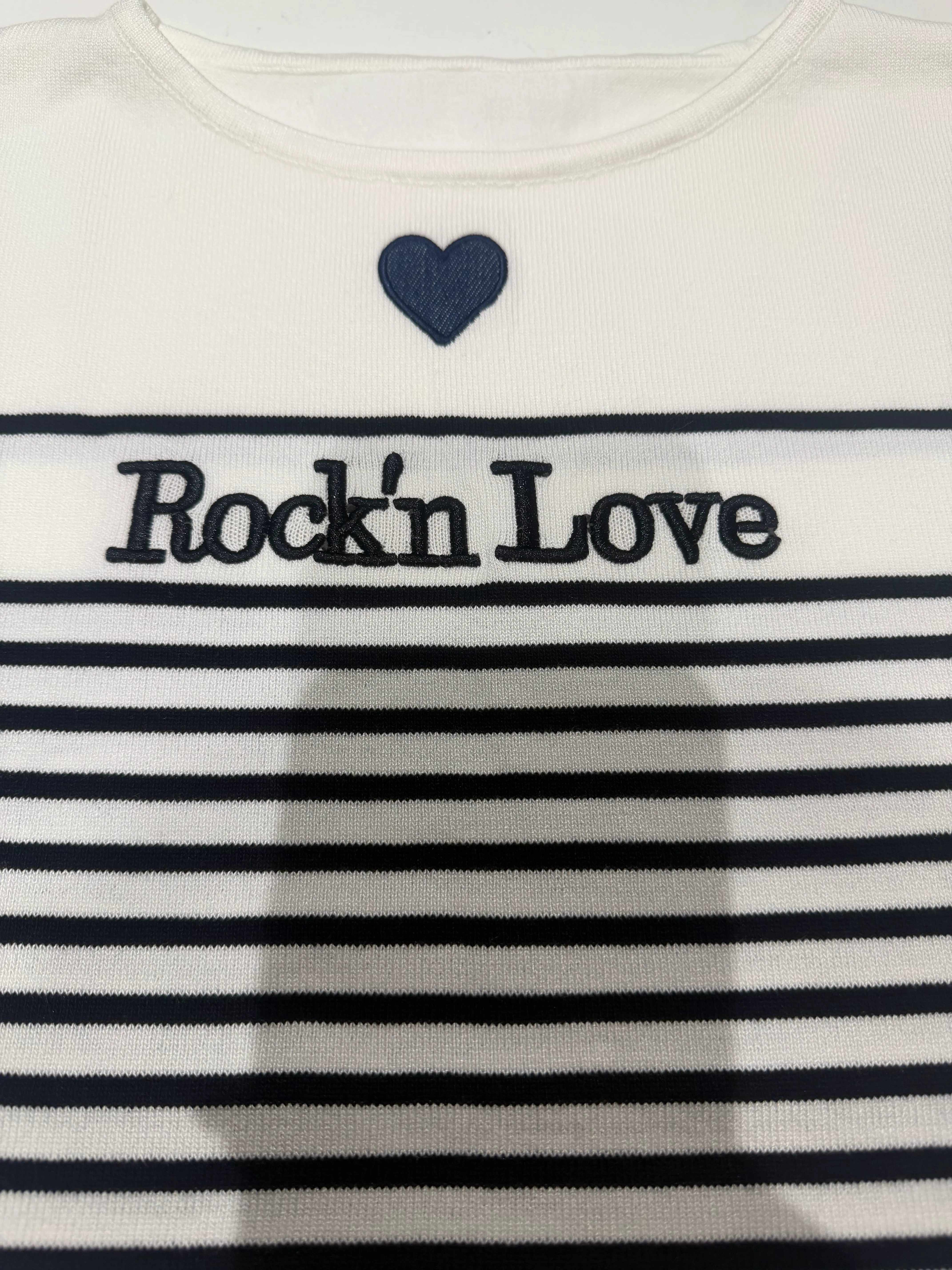 Rock'n Love Ριγέ Πλεκτή Μπλούζα