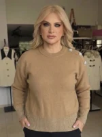 Sparkle Knit Μπλούζα με Λεπτομέρειες Strass