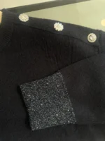 Sparkle Knit Μπλούζα με Λεπτομέρειες Strass