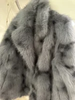 Πολυτελής Faux Fur Coat - Μαρμάρινο Pattern