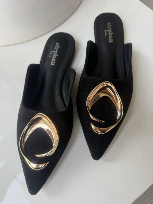 Γυναικεία Mules Noir Gold