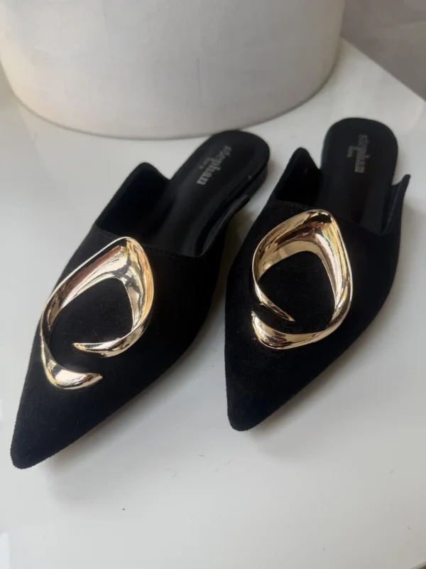 Γυναικεία Mules Noir Gold