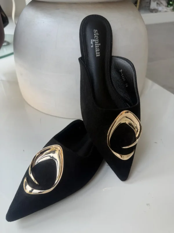 Γυναικεία Mules Noir Gold