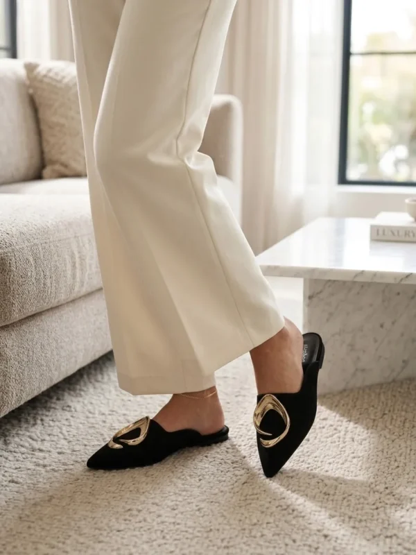 Γυναικεία Mules Noir Gold