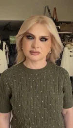 Sparkle Chic Knit Κοντομάνικη Μπλούζα