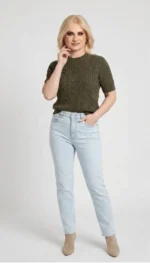 Sparkle Chic Knit Κοντομάνικη Μπλούζα
