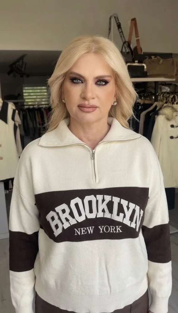 Half-Zip Brooklyn Knit Μπλούζα