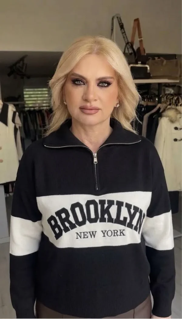 Half-Zip Brooklyn Knit Μπλούζα