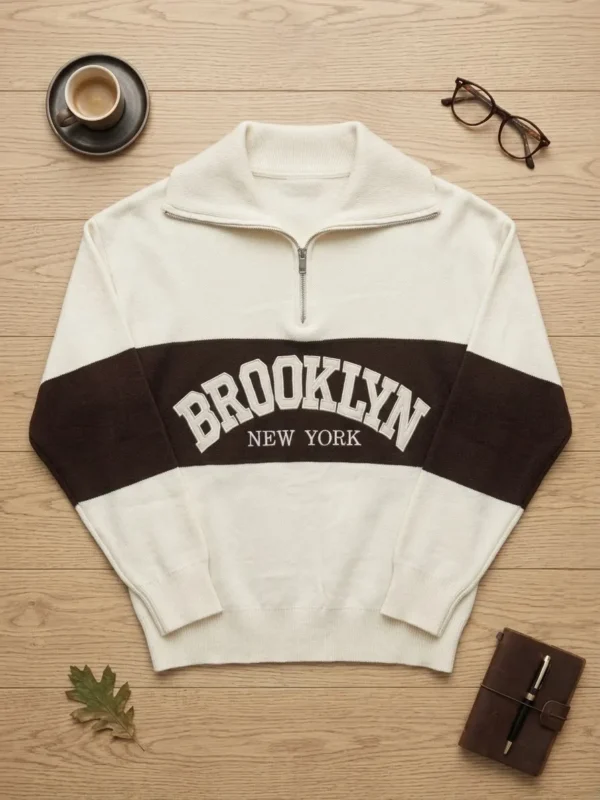 Half-Zip Brooklyn Knit Μπλούζα