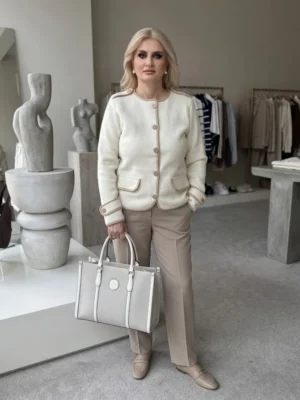 Ivory Elegant Tote Τσάντα