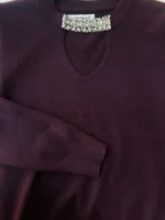 Γυναικεία Πλεκτή Μπλούζα Elegant Strass