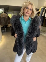 Γυναικείο Puffer Μπουφάν με Εντυπωσιακή Γούνινη Επένδυση