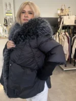 Γυναικείο Puffer Μπουφάν με Εντυπωσιακή Γούνινη Επένδυση