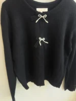 Pearl Bow Ζακέτα με Άνοιγμα