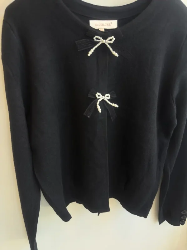 Pearl Bow Ζακέτα με Άνοιγμα