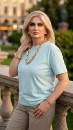 Baby Blue Essential T-Shirt Κοντομάνικη Μπλούζα