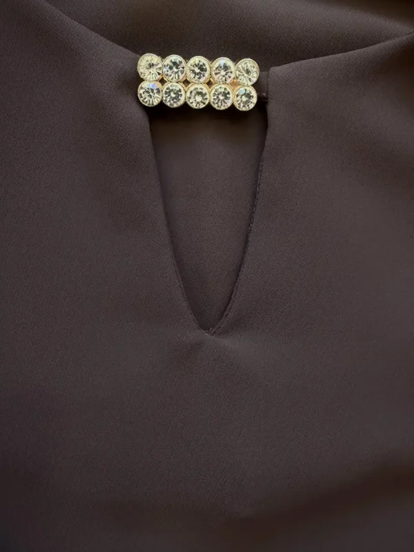 Royal Blouse Μπλούζα με Λεπτομέρειες Στρας