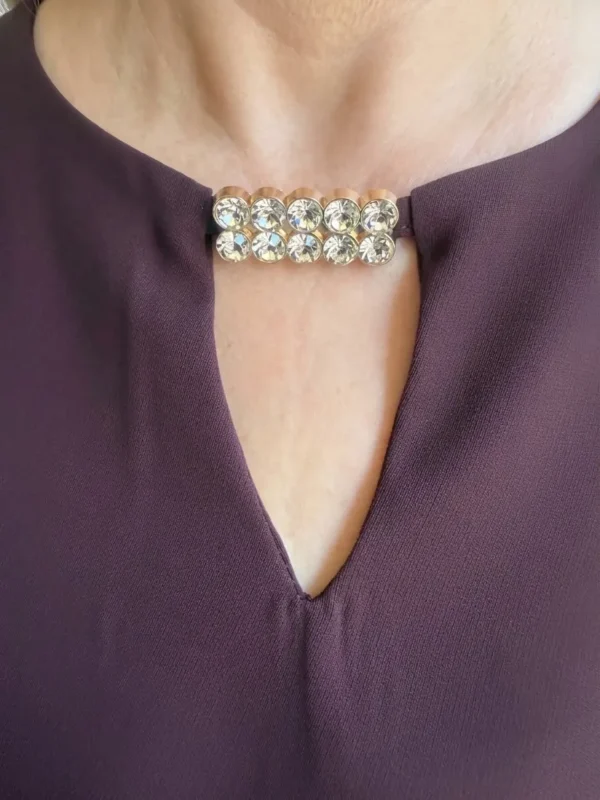 Royal Blouse Μπλούζα με Λεπτομέρειες Στρας