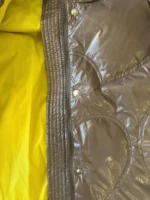 Amour Puffer Καφέ Μπουφάν με Γκλίτερ