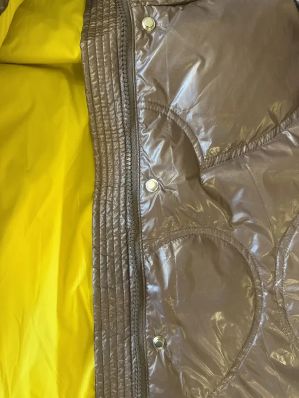 Amour Puffer Καφέ Μπουφάν με Γκλίτερ