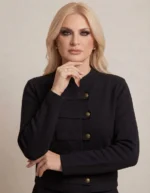 Élan Cardigan Πλεκτή Ζακέτα με Ιδιαίτερο Κλείσιμο