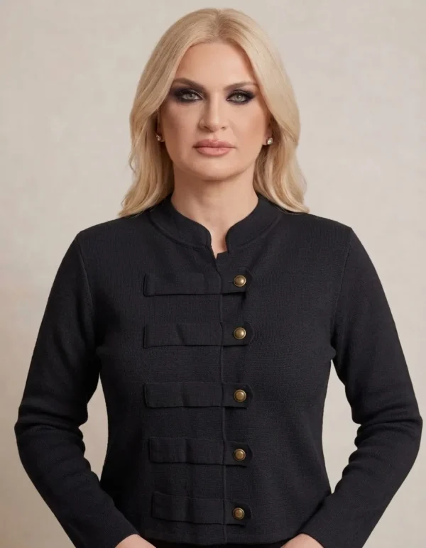 Élan Cardigan Πλεκτή Ζακέτα με Ιδιαίτερο Κλείσιμο